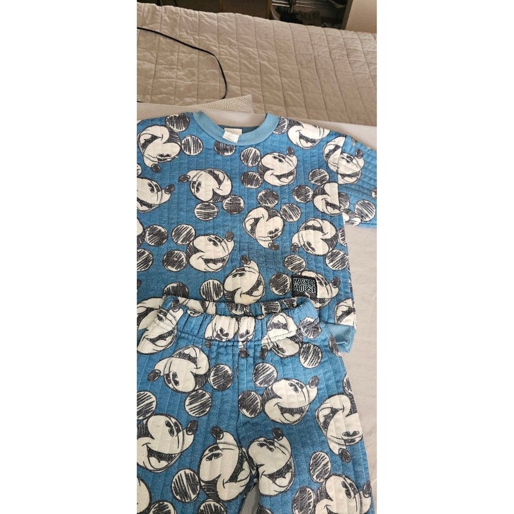 Boys Disney‎ Mickey Mouse sweat outfit Set 4T Blue White - Picture 5 of 6